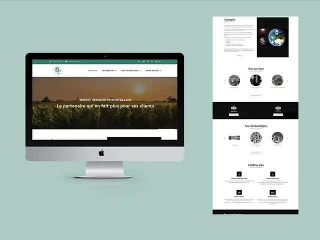 Thierry Bergeon Embouteillage — Création de site internet