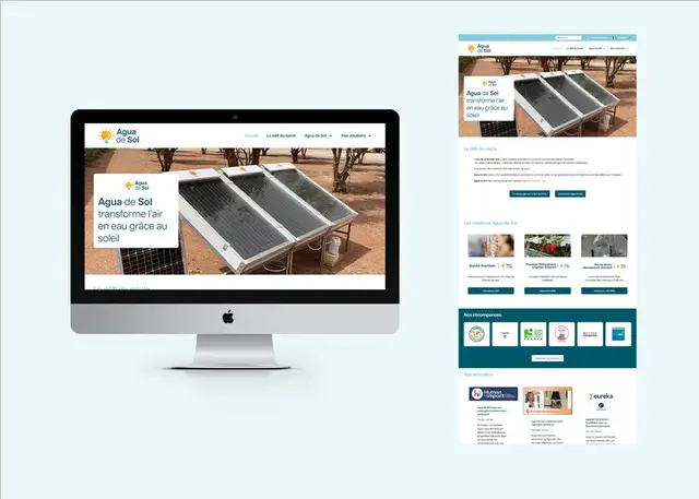 Agua de Sol — Création de site internet