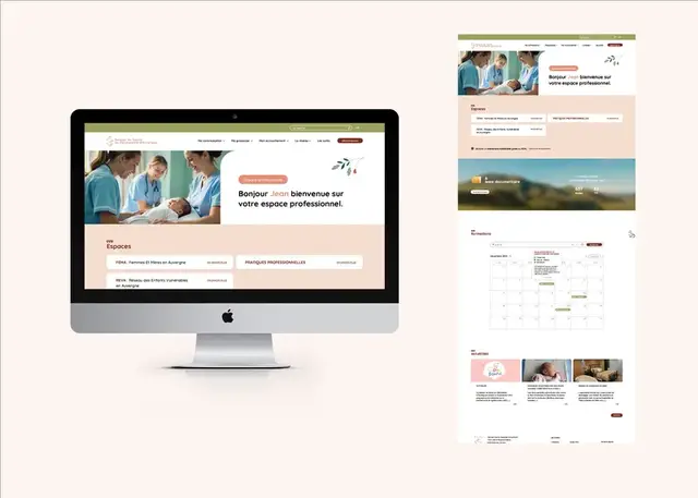 Réseau de Santé Périnatal d'Auvergne — Création de site internet